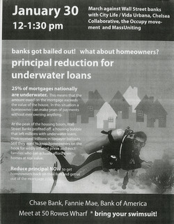 Flyer for underwater mortgage rally